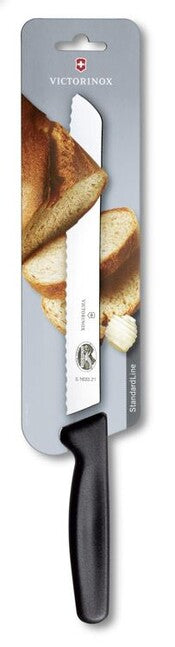 Victorinox ніж для хліба і булочок, чорний