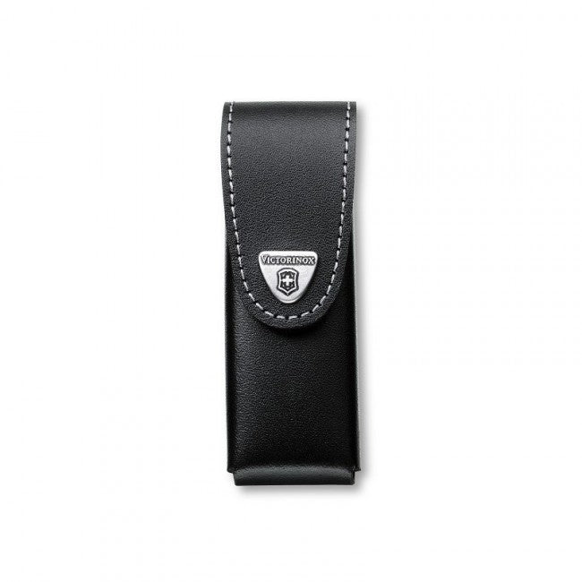 Victorinox довгий шкіряний чохол до 111мм, чорний