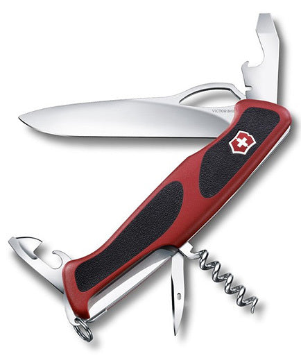 Victorinox RangerGrip 61 багатофункціональний ніж 130 мм, червоно-чорний, 11 функцій