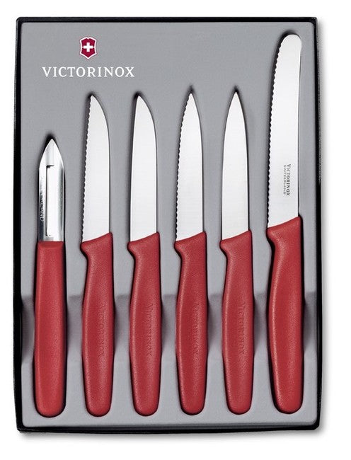 Victorinox набір з 6 ножів, червоний