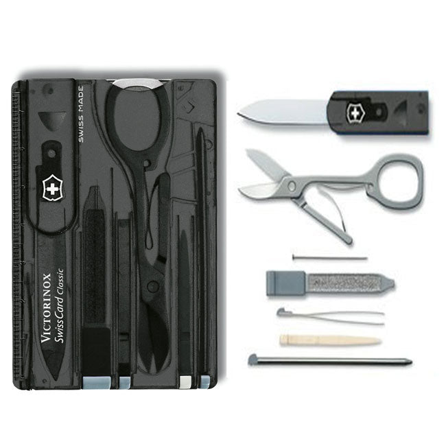 Victorinox SwissCard мультифункціональна карта 10в1, чорна