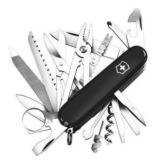 Victorinox SwissChamp багатофункціональний ніж 91 мм, чорний, 33 функції