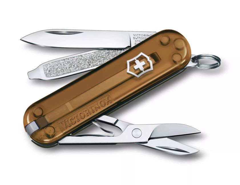 Victorinox Classic SD складний ніж, прозорий, коричневий