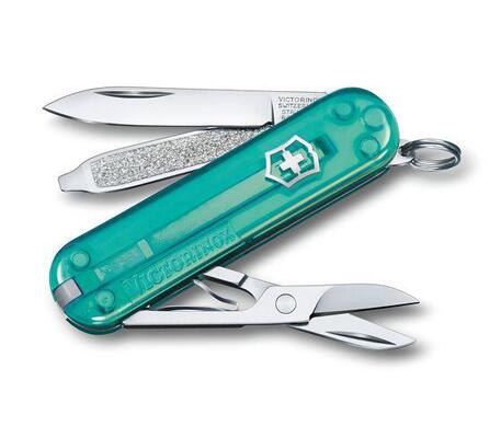 Victorinox Classic SD карманный нож прозорий, синій