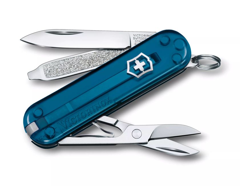 Victorinox Classic SD складаний ніж, прозорий, небесно-синій