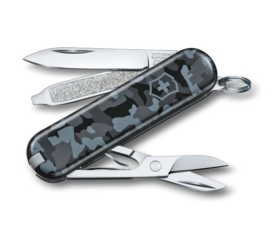 Victorinox Classic кишеньковий ніж 58mm, маскувальний темно-синій камуфляж