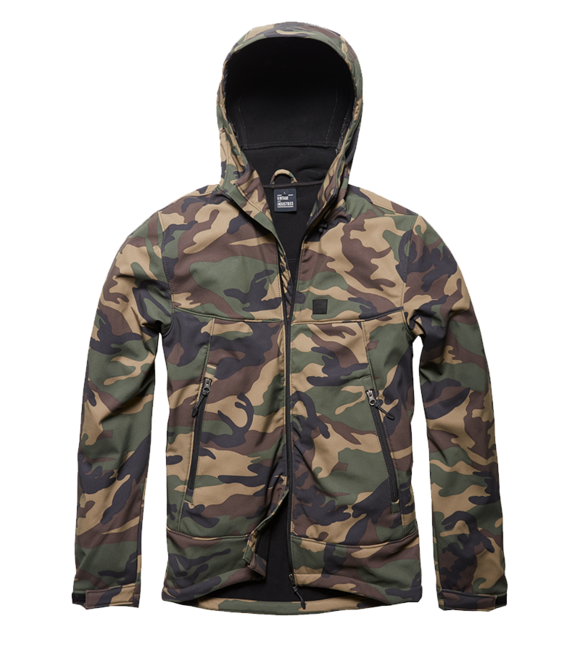 Vintage Industries Alford куртка, вудленд камуфляж