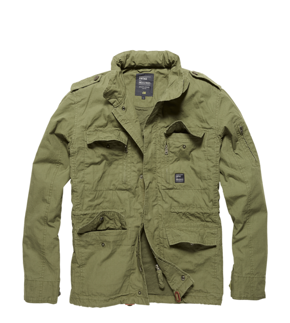 Vintage Industries Cranford куртка, оливково-коричнева