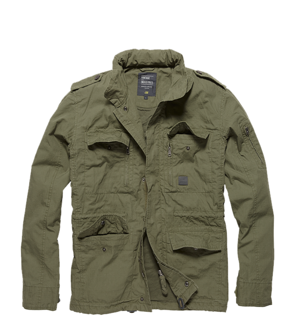 Vintage Industries Cranford куртка, оливково-зелена