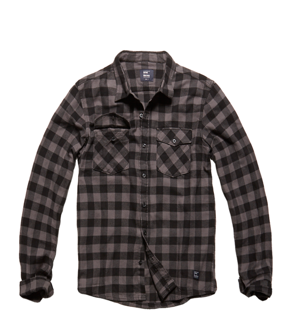 Vintage Industries Harley сорочка, сіра у клітину