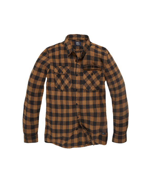 Vintage Industries Harley сорочка, жовта в клітинку