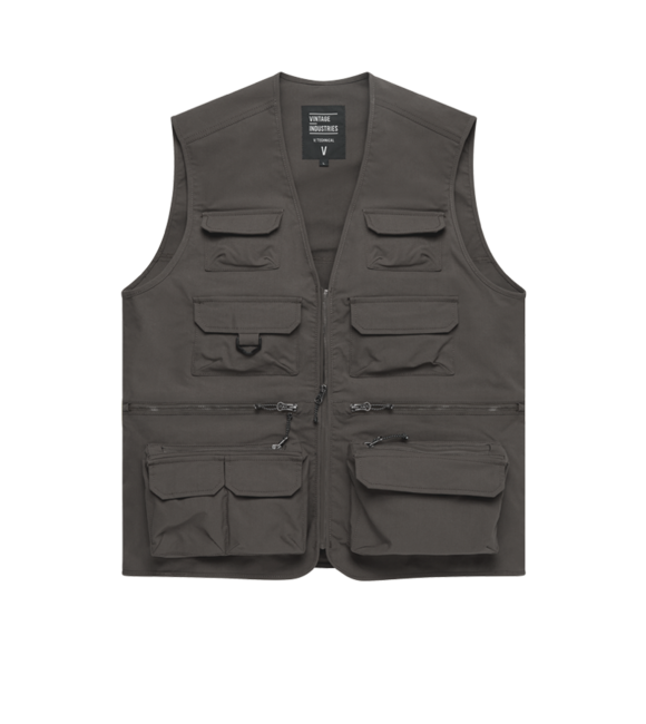 Vintage Industries Legend рибальський жилет, таупе