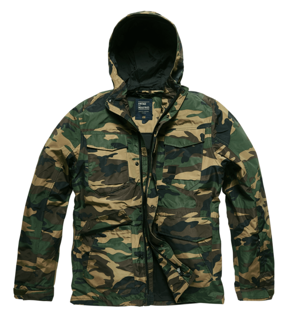 Vintage Industries Levin куртка, woodland camo