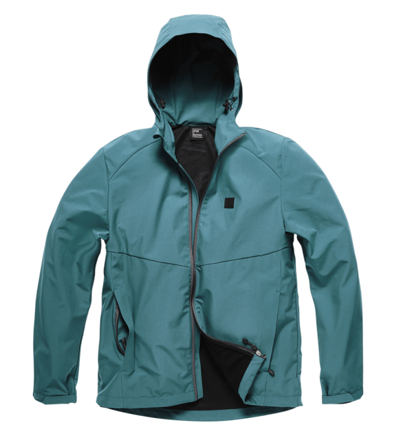 Vintage Industries Ather софтшел куртка, синя