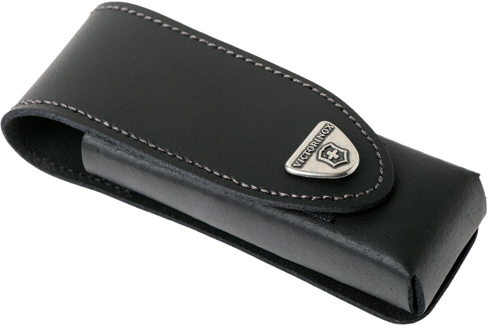 Victorinox довгий шкіряний чохол до 111мм, чорний