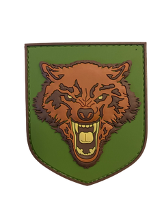 WARAGOD 3D Wolf PVC нашивка, кольорова