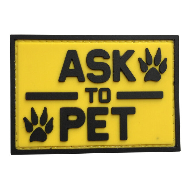 WARAGOD Ask to pet PVC нашивка, жовта