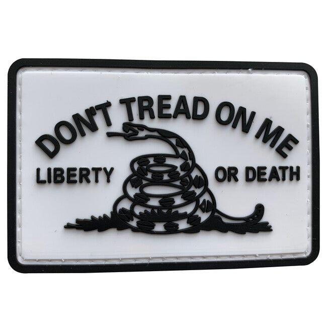 WARAGOD Don't Tread on me PVC нашивка, біла