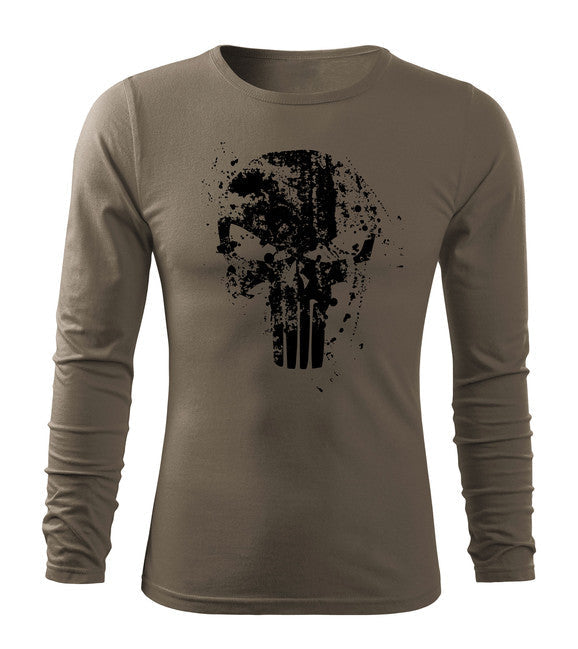 DRAGOWA Fit-T Frank The Punisher футболка з довгим рукавом, оливкова 160g/m2