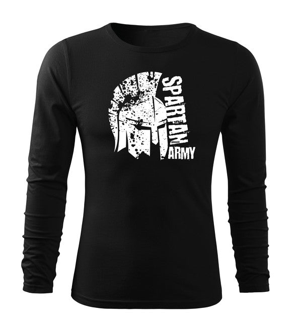 DRAGOWA Fit-T футболка з довгим рукавом León, чорна 160g/m2