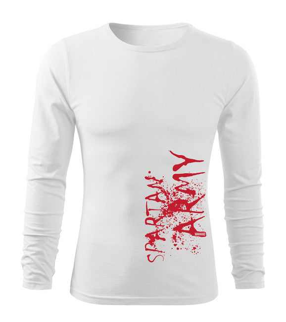 DRAGOWA Fit-T футболка з довгим рукавом War, біла 160g/m2