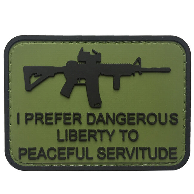 WARAGOD I prefer dangerous PVC нашивка, зелена