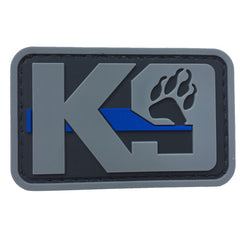 WARAGOD K9 Paw PVC нашивка, чорно-сіра