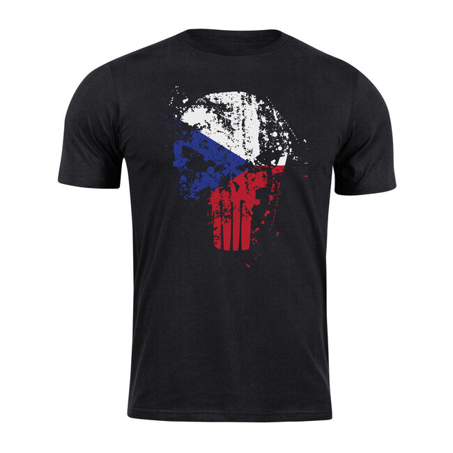 DRAGOWA чеський Punisher коротка футболка, чорна
