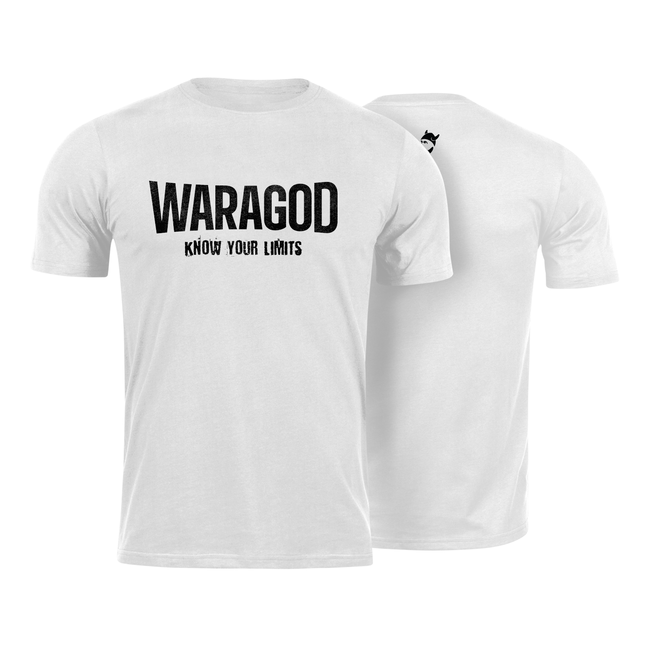 WARAGOD "Know Your Limits" коротка футболка, біла 160g/m2