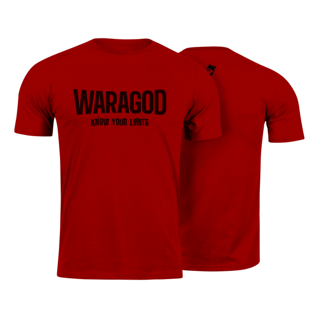 WARAGOD "Know Your Limits" футболка, червона, 160g/m2