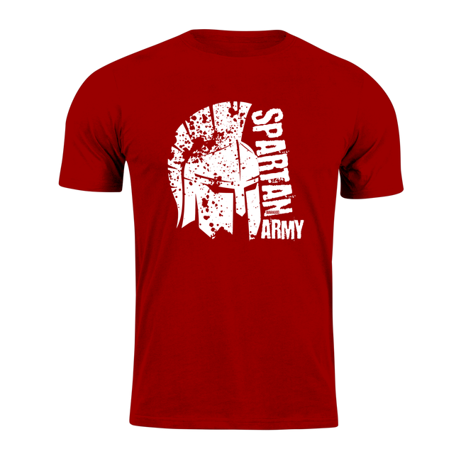 DRAGOWA spartan army футболка león, червона 160g/m2