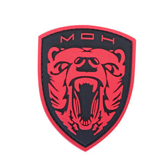 WARAGOD Medal of Honor MOH Grizzly PVC нашивка, червона