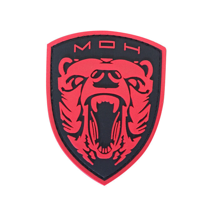 WARAGOD Medal of Honor MOH Grizzly PVC нашивка, червона