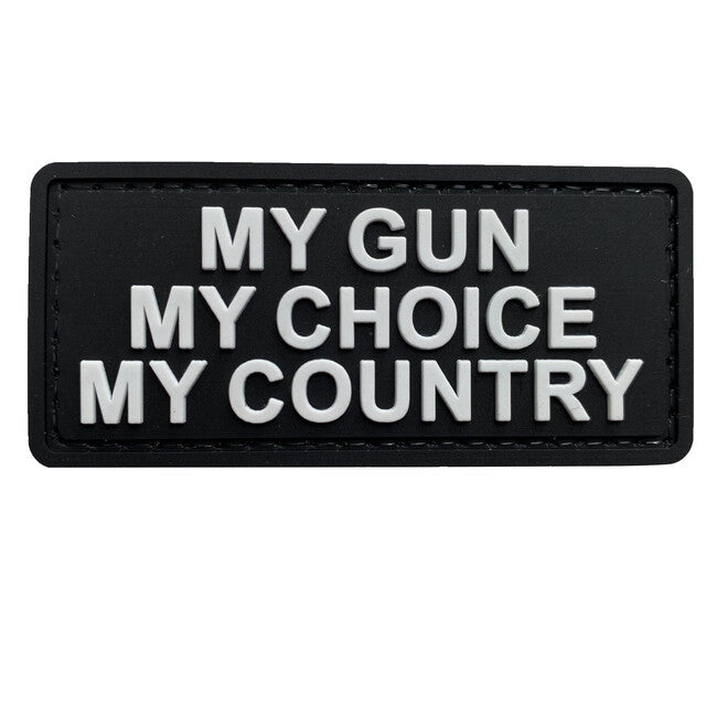 WARAGOD My Gun нашивка PVC, чорно-біла