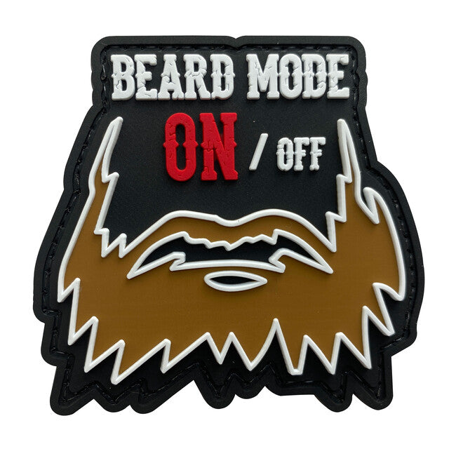 WARAGOD 3D Beard Mode ON/OFF нашивка 7.5x7см, onoff 75x7см