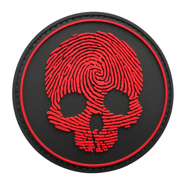 WARAGOD 3D Fingerprint Skull нашивка 8,5 см, 85 см