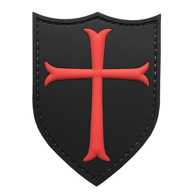 WARAGOD 3D Knights Templar Crusaders Cross нашивка 7,5x5,7 см, 75x57 см
