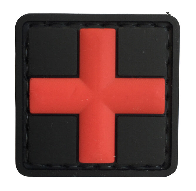 WARAGOD 3D Medic нашивка чорна, 3x3cm