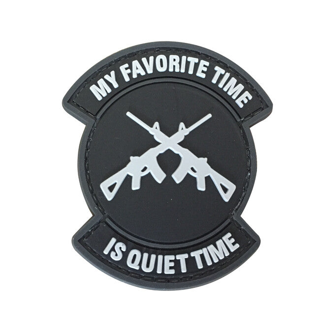 WARAGOD My Favorite Time is Quiet 3D нашивка 7x6см