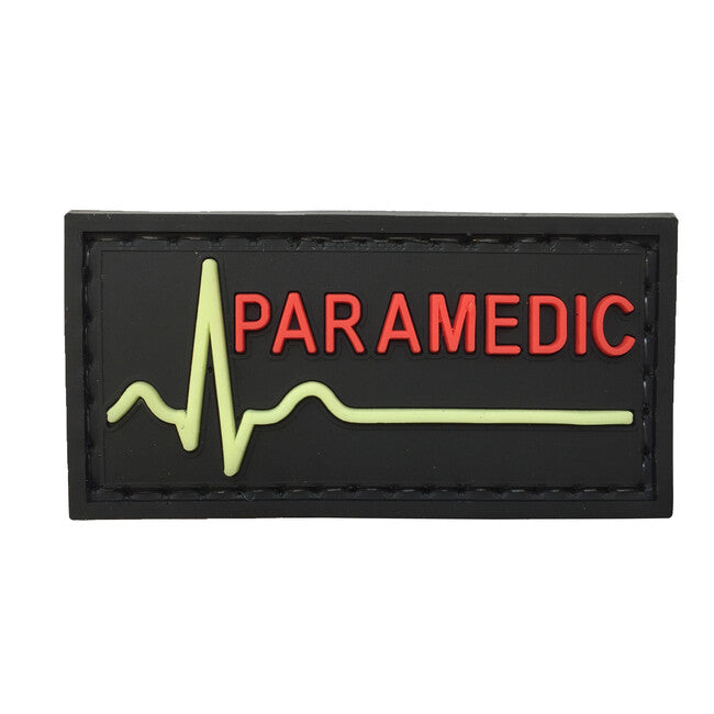 WARAGOD 3D Paramedic нашивка чорна, 5x2.5см