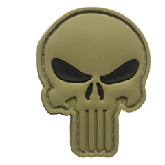 WARAGOD нашивка 3D Punisher, чорні очі, 5x4см