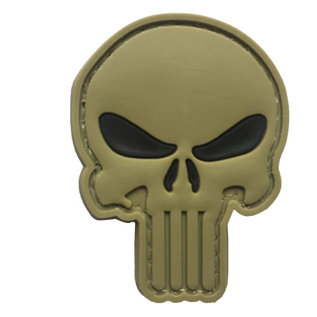 WARAGOD нашивка 3D Punisher, чорні очі, 5x4см
