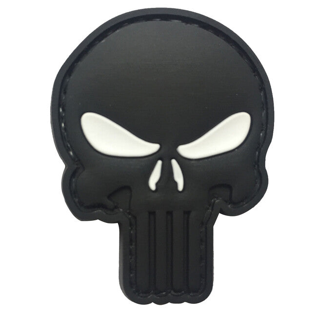 WARAGOD 3D Punisher нашивка 5x4см, білі очі