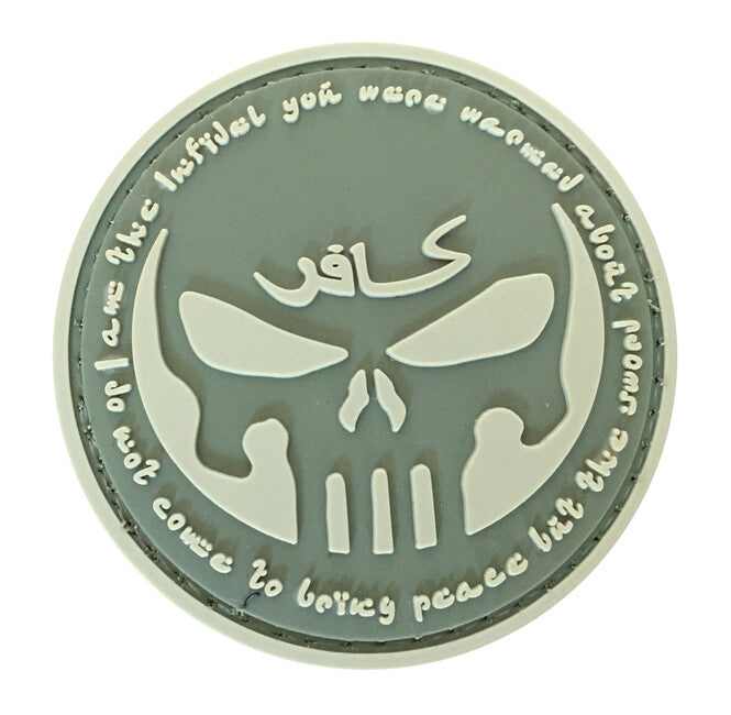 WARAGOD 3D Round Infidel Punisher нашивка, оливкова, 6см