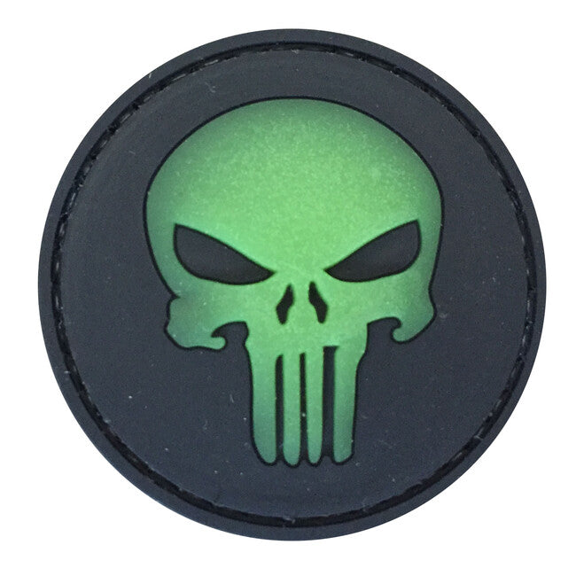 WARAGOD 3D Round Punisher нашивка glow front, 5cm