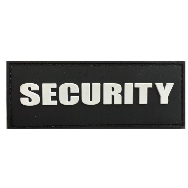 WARAGOD нашивка 3D SECURITY, чорна 8.8x3.4cm