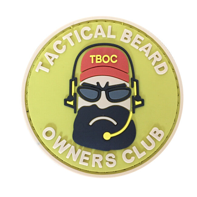 WARAGOD Tactical Beard Owners Club 3D нашивка 6см, чорна