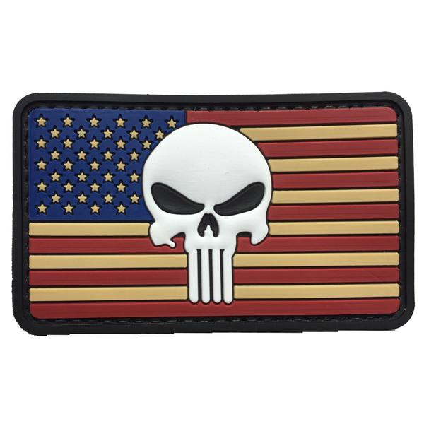 WARAGOD 3D US Punisher нашивка 8,5x5см