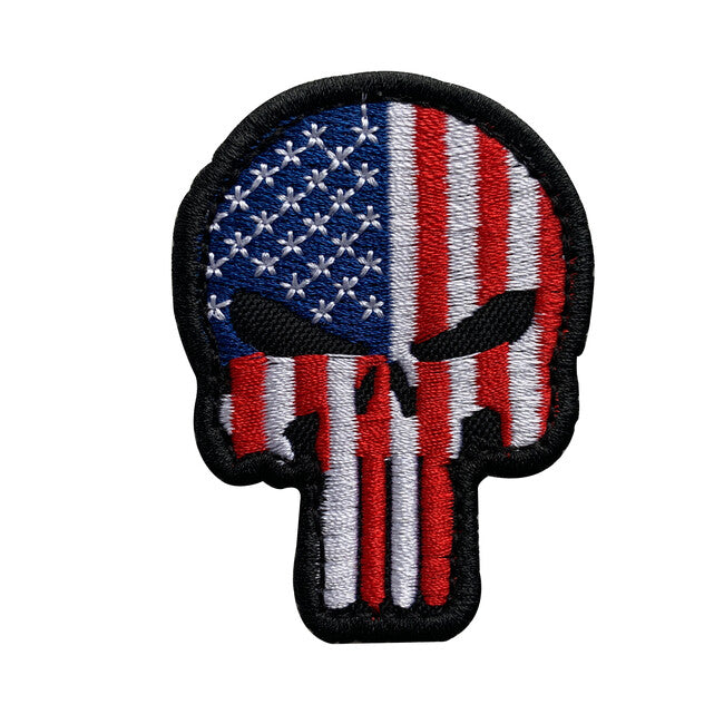 WARAGOD нашивка Embroidery Patriot Punisher US Flag, 6x4.5см, 6x45см