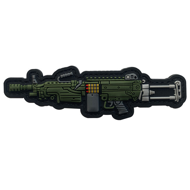 WARAGOD нашивка M249 3D GUN 11x3.2см, 11x32см